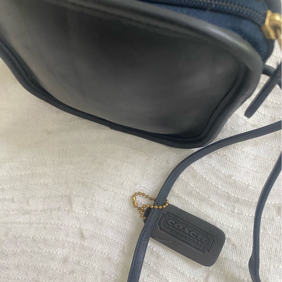 Coach Vintage Hadley zip small shoulder crossbody black leather purse - Picture 10 of 16